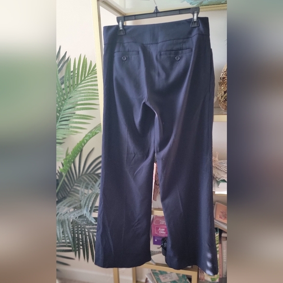 The Limited - Navy Blue Wide-Leg Trousers - Women's Size 6 - Picture 5 of 5